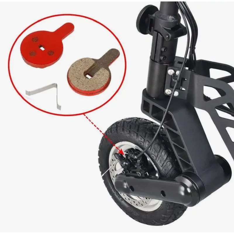 Гальмівні колодки (пара) для електросамокату Kugoo Kirin G2 Pro/ MAX/ G1